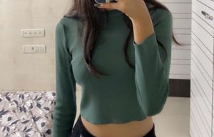 Green Long Sleeve Top