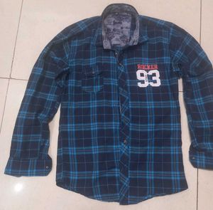 Blue Plaid "Rocker 93" Shirt