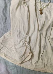 🌟🤍Y2k Cream Long Sleeve Top