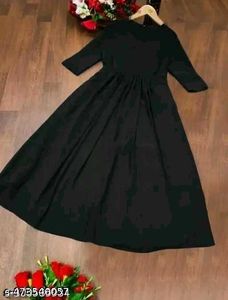 Elegant Black Anarkali Gown