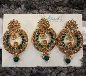 Heavy Earings With Maangtika 🛍