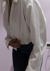Classic White Button-Up Shirt
