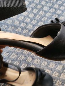 Black Bow Heels