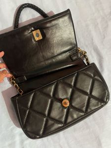 Chic Quilted Black Crossbody Bag