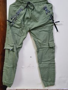Olive Green Trouser For Women
