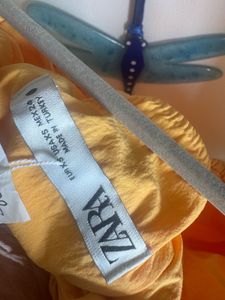 Flowy Orange Bubble Tube Top🍊