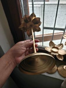 Golden Lotus Candle Holders (Set of 3)