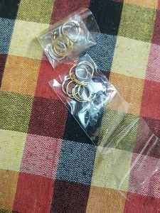 Stylish Mixed Metal Nose Rings Set 🌸