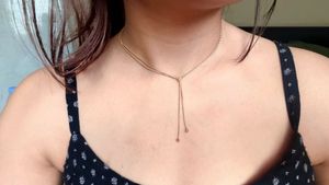 Adjustable Golden Teardrop Chain