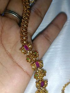 Gold-Tone Necklace, Earrings &amp; Tikka Set