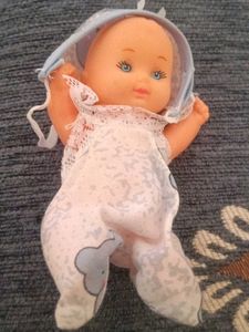 Cute Baby Doll with Bonnet