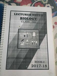lecture notebook of biology class 12th