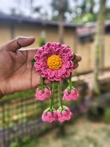 Handmade Crochet Flower Hair Clip