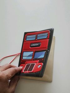 London Bus Shaped Passport Cover