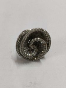 Sparkling Spiral Ring