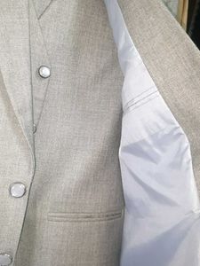 new 👌😊📦📣Men's Light Gray Suit 3-Piece