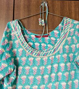 Blue Kurta &amp; Dupatta XXL