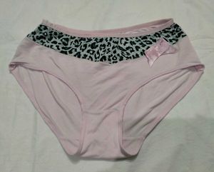 Pink Leopard Print Panty with Bow