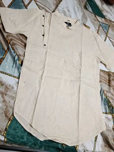 Men's Beige Kurta