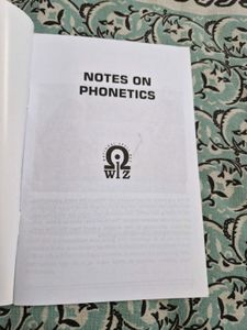 WIZ Spell Bee Book Notes on Phonetics