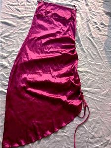 Brand New (Urbanic) Satin Ruched Cowl Neck Dress