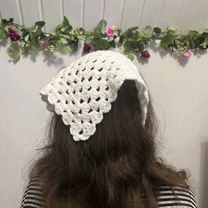 Crochet mesh bandana