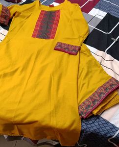Yellow Kurti Set
