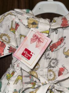 Cute Animal Print Baby Dress