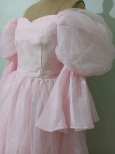 Designer Ball Gowm  Stunning Pink Tulle Gown with