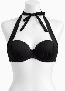Black halter neck Bikini Top