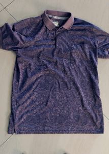 Men's Abstract Print Polo Shirt
