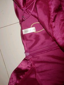Stylish Pink Satin Jumpsuit