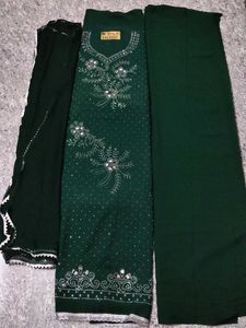 Elegant Emerald Green Kurta Set