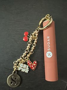 Limited Edition Sugar Charm Keychain with Lipstick