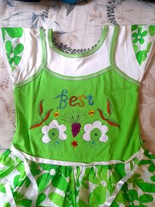 Girl Green Frock