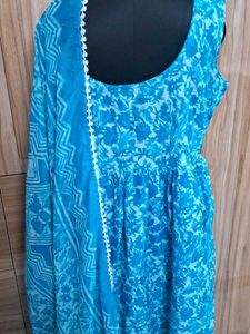 New suit .Sleeveless kurta plazo  big size 2