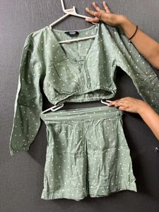 Cute Polka Dot Two-Piece Set
