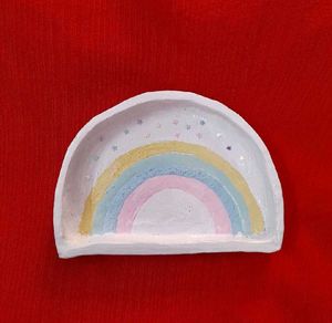 Handmade Rainbow Trinket Dish