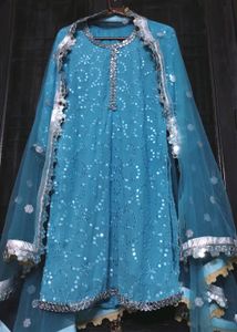 Heavy Embroidered Gharara Dress