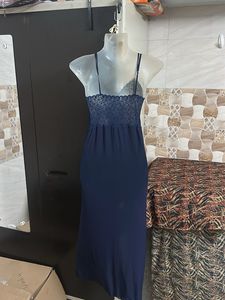 nevy blue nightgown