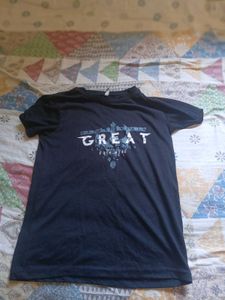 Men's Navy Graphic T-Shirt