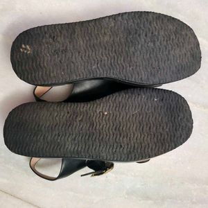 Stylish Black Platform Sandals