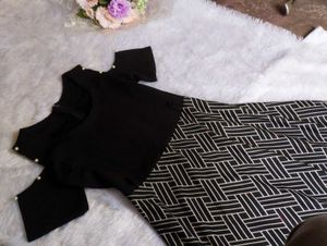 ❤️Size S To L Elegant Black &amp; White Dress Material