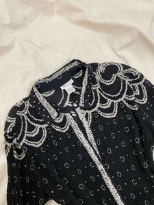 Embellished Black y2k top