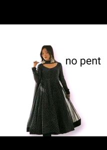 fixed price new unused anarkali with dupatta