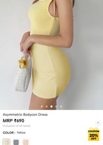 Cute Yellow Mini Dress