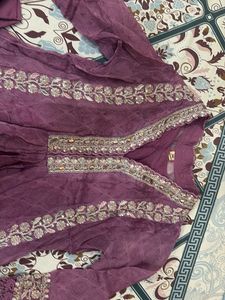 Beautiful Light Purple Anarkali 3 pc set