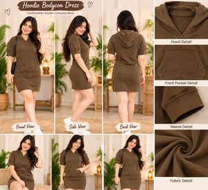Stylish Hoodie Bodycon Dress