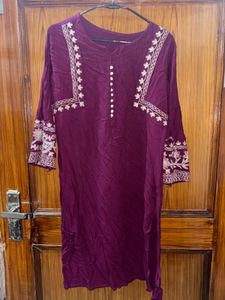 🌸Rayon Purple Kurta