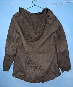 Stylish Green Hooded Jacket